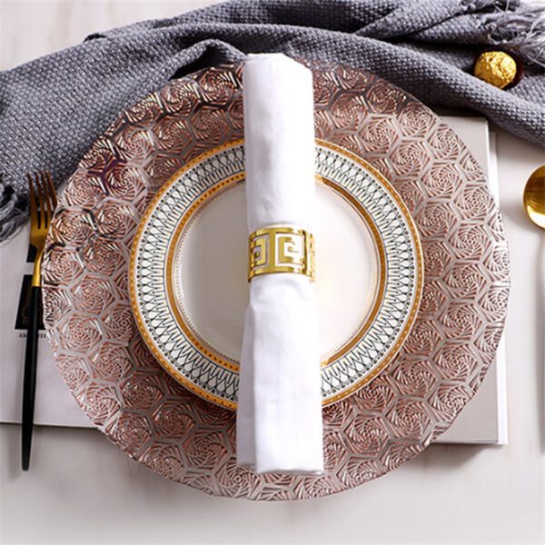 Wholesale glass charger plate PZ-005 product photo